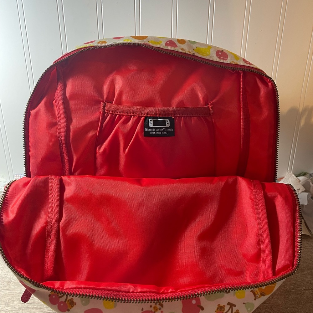 Animal Crossing Fruit Icon Mini Backpack w/ Nintendo Switch Travel Pocket - NWT - Picture 8 of 11